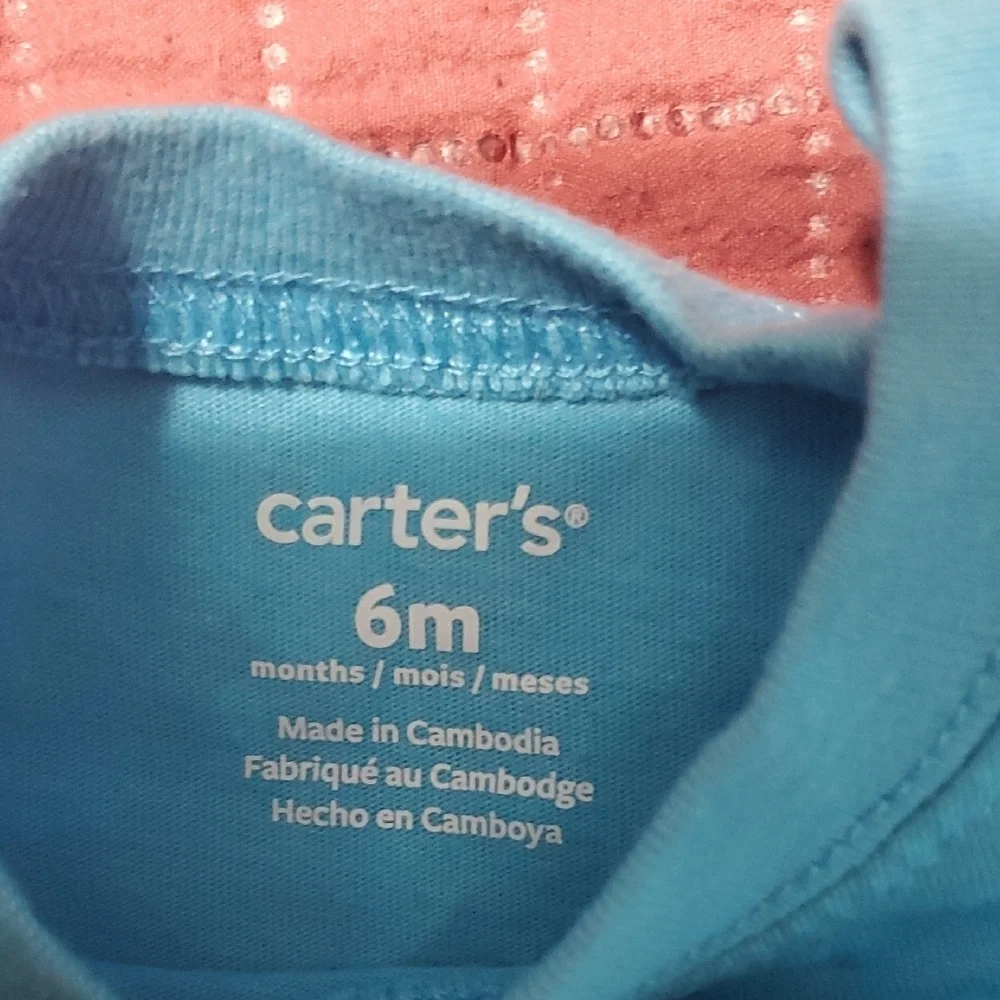 🐻 Carter's Blue and Yellow Shark Tee